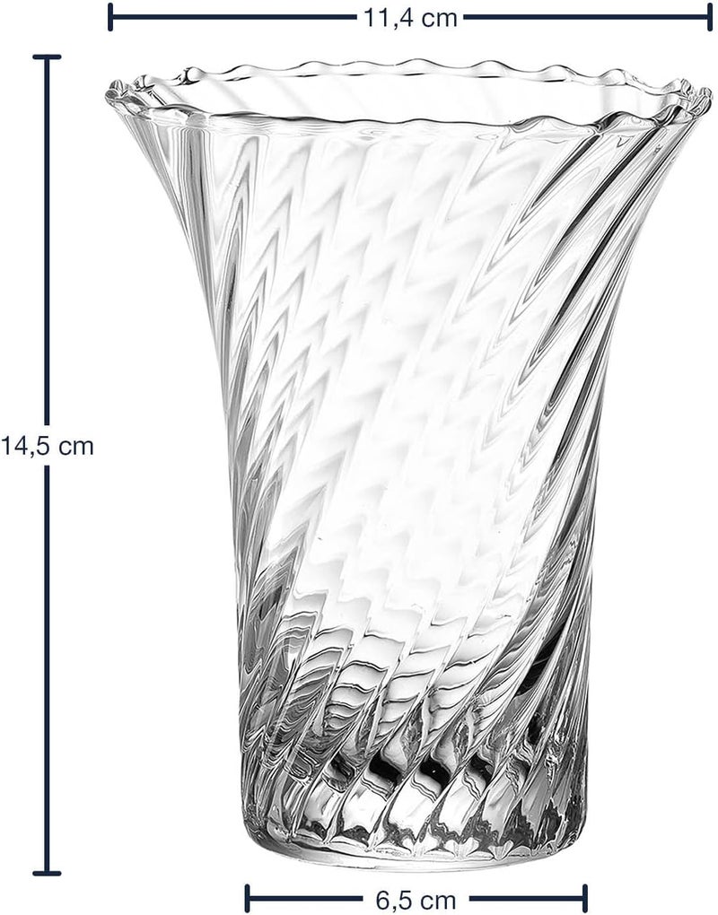 Leonardo HOME 018608 Ravenna Vase 14.5 cm, Glass - Image 3