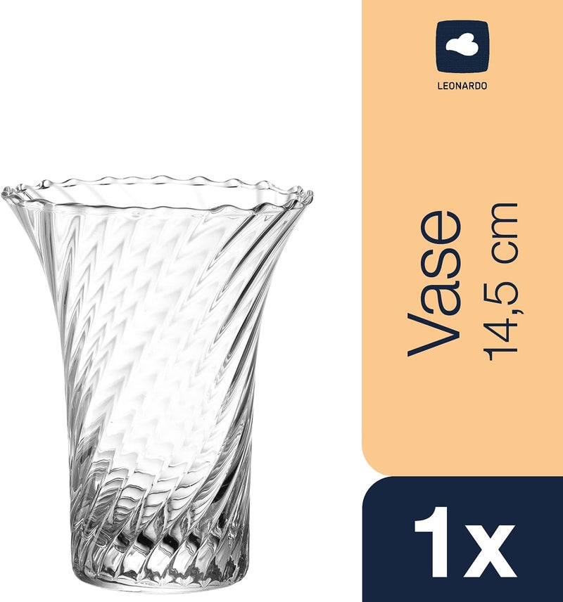 Leonardo HOME 018608 Ravenna Vase 14.5 cm, Glass - Image 2