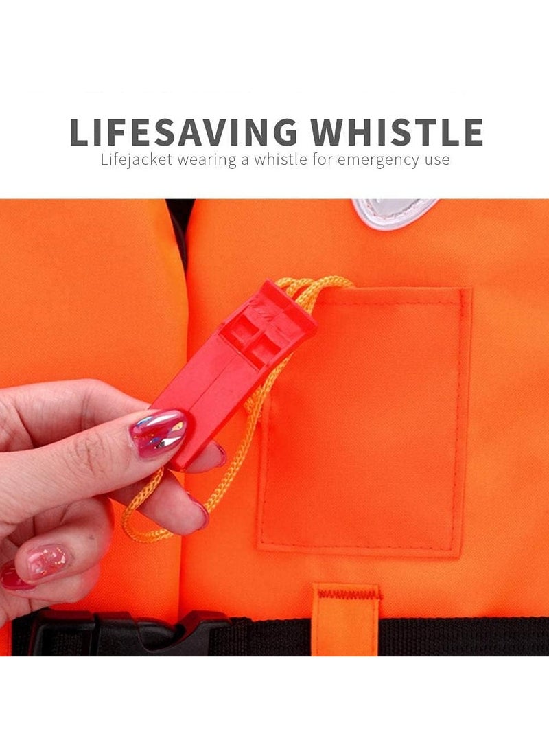 ريبنيو سترة النجاة سترات السلامة البدلة المائية قوارب الكاياك السباحة ركوب الأمواج الانجراف معدات الحجم {L} من 60 إلى 75 كجم (برتقالي) - Image 5