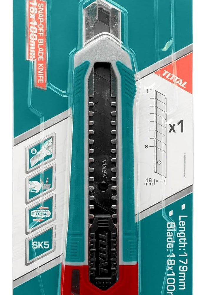 Total Snap-Off Utility Knife with Retractable Blade - Image 5