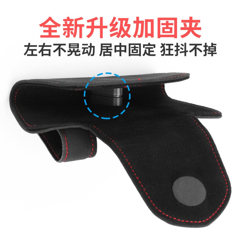 Car Glasses Box Suede Sun Visor Bill Storage Clip Glasses Clip Sunglasses Box Car Sunglasses Box Bag - Image 5