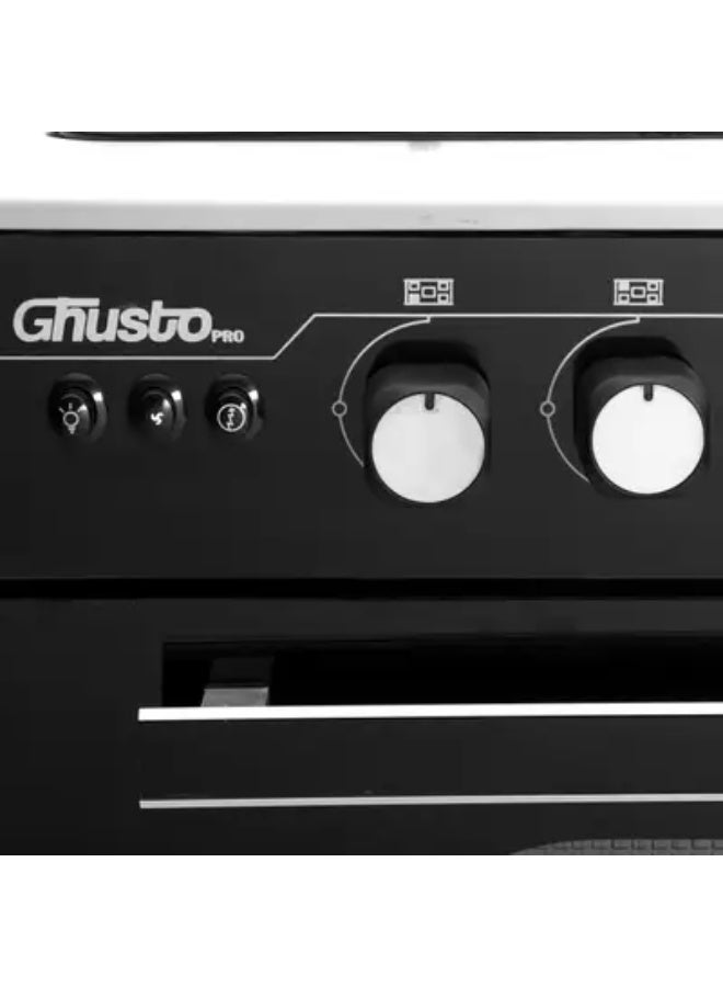 Unionaire Gas Cooker, 5 Burners, Black Stainless Steel Top, 60 x 80 cm, Oven and Grill Safety, 2 Switches for Oven and Grill, C68SB-GC-447-ISF - Image 3