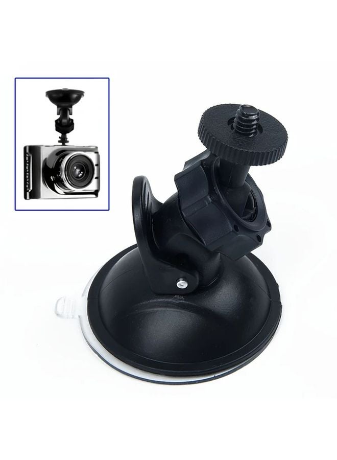 Black ABS Car Dash Camera Suction Cup Mount Adjustable Tilt Head For Most Vehicles - Image 2