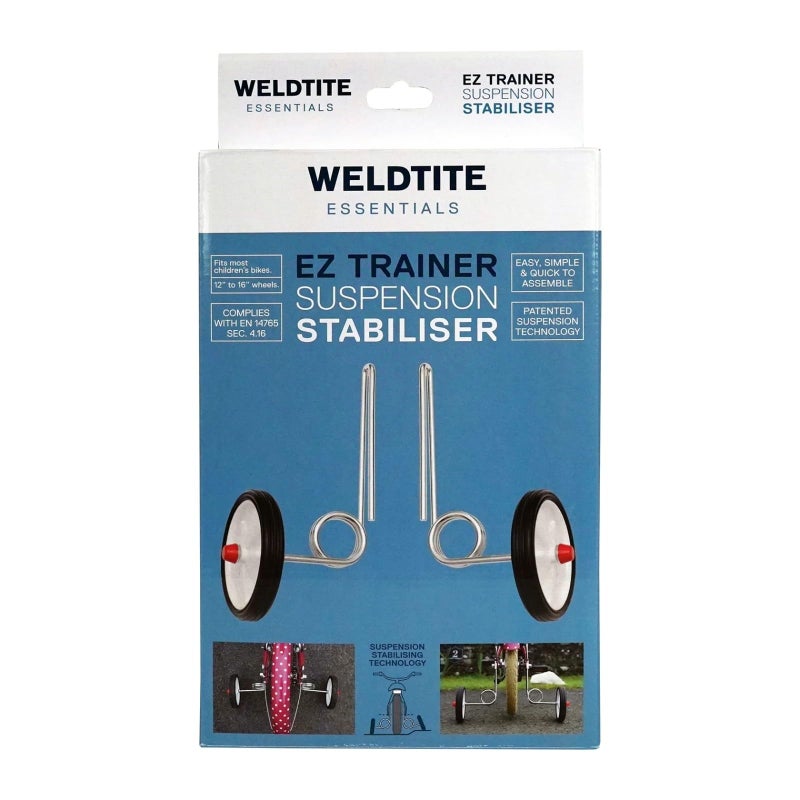 weldtite Adie AD7333 Sprung Ez Trainer Stabiliser Wheel - White, Size 12/16 - Image 1
