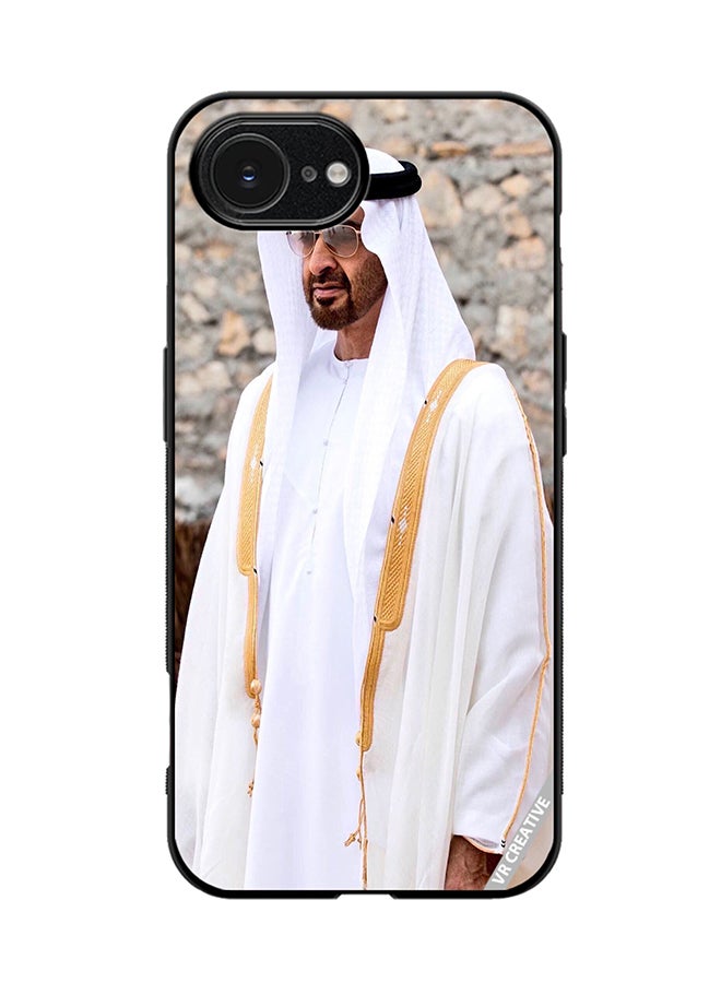 Protective Case Cover For Apple iPhone 16e Sheikh Mohamed Bin Zayed Al Nahyan Design Multicolour