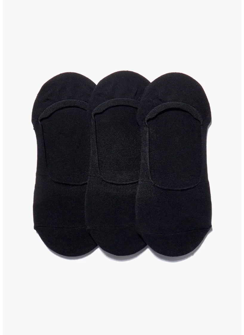 Matalan 3 Pack Invisible Trainer Socks