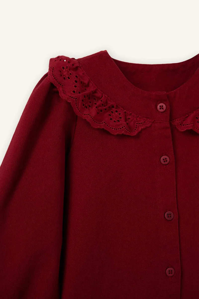 Defacto Girl Long Sleeve Gabardine Dress