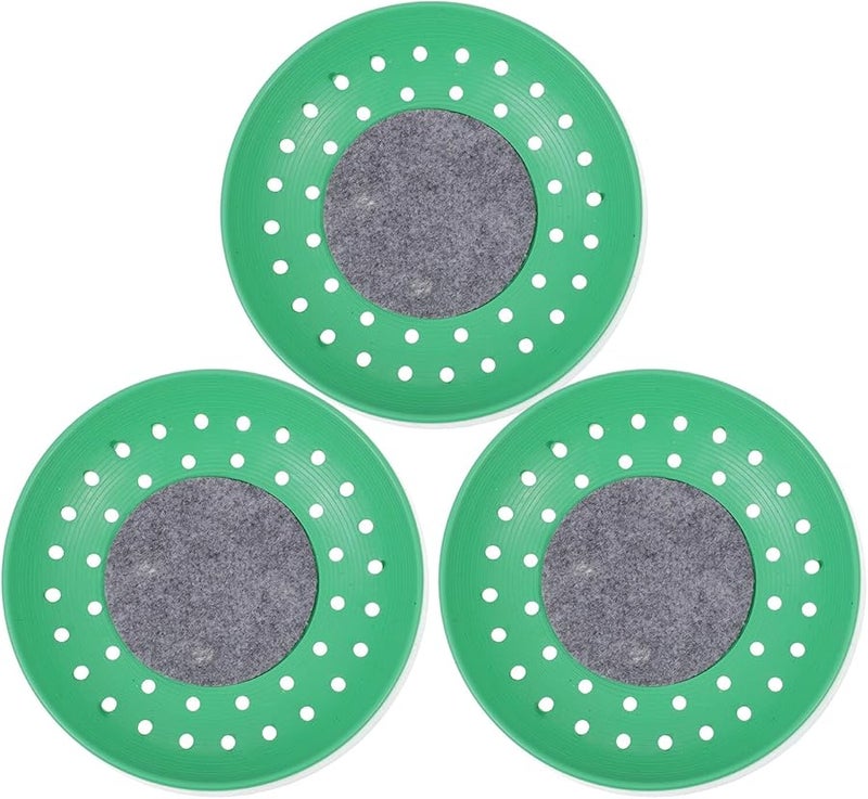 3 قطع من أوعية عش الحمام البلاستيكية خفيفة الوزن لتزويد تربية الطيور لوضع البيض - Image 1