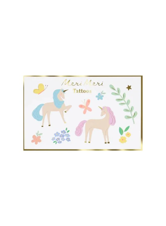 Meri Meri Unicorn Temporary Tattoos