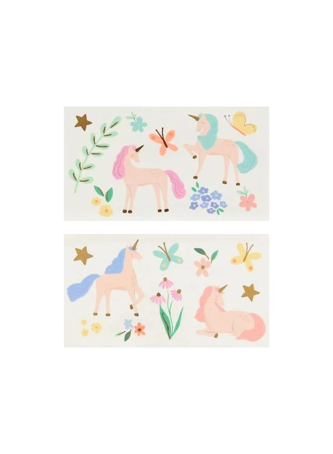 Meri Meri Unicorn Temporary Tattoos