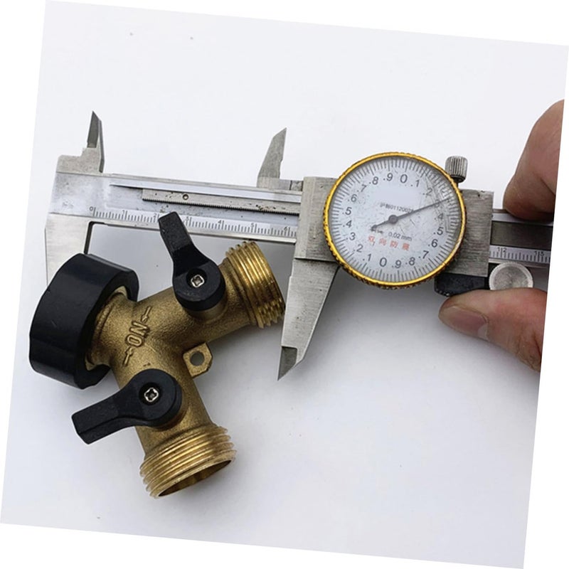 SHOWERORO Brass Garden 2-way Splitter Connector with Shut-off Valves, 3/4 Inch Y- for Outdoor Watering and Car Washing - Image 5