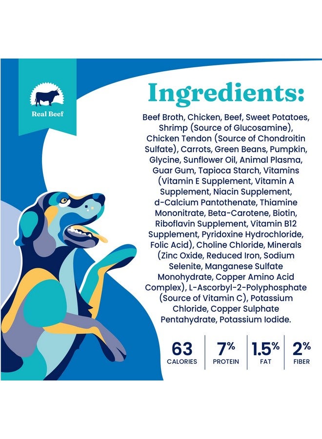 Solid Gold Wet Dog Food Topper & Meal Cups - All Ages, Puppy & Senior, Small Breed & Large Breed - Sensitive Stomach Wet Dog Food for Gut Health, Beef & Veg - 3.5oz Pack of 6 - Image 5