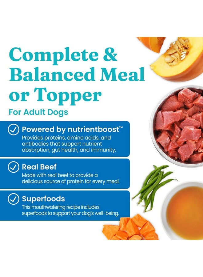Solid Gold Wet Dog Food Topper & Meal Cups - All Ages, Puppy & Senior, Small Breed & Large Breed - Sensitive Stomach Wet Dog Food for Gut Health, Beef & Veg - 3.5oz Pack of 6 - Image 2