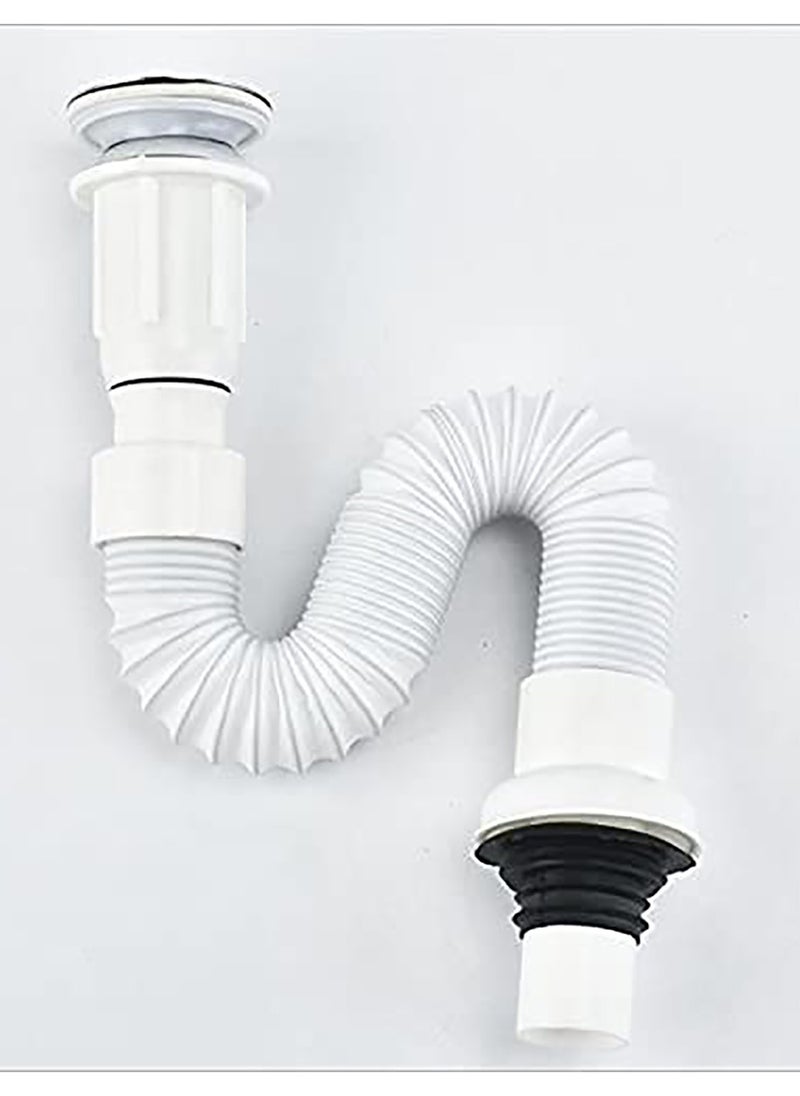 Generic - Expandable Sink Drain Pipe, Bathroom and Kitchen Sink Drain Pipe, 15-31 Inch Universal Sink Pipe, Bathroom Washbasin Kitchen Sink Drain Pipe Assembly - Image 1