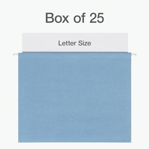 Pendaflex أقلام باندافليكس المعلقة، حجم خطاب، ألوان متنوعة لخزائن الملفات المنزلية والمكتبية، علامات قابلة للتعديل 1/5، 25 قطعة في العلبة (81698) - Image 2