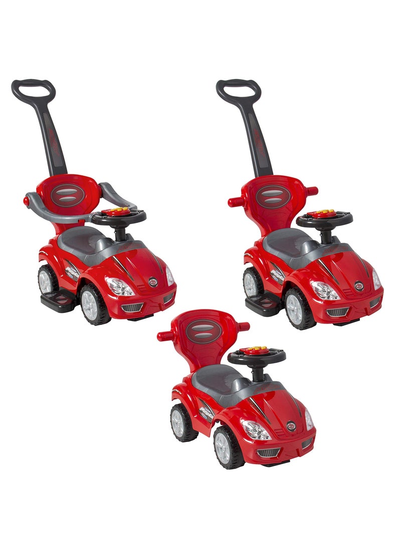 Amsham Toys Mega Pusher Rideon Car - Red - Image 3