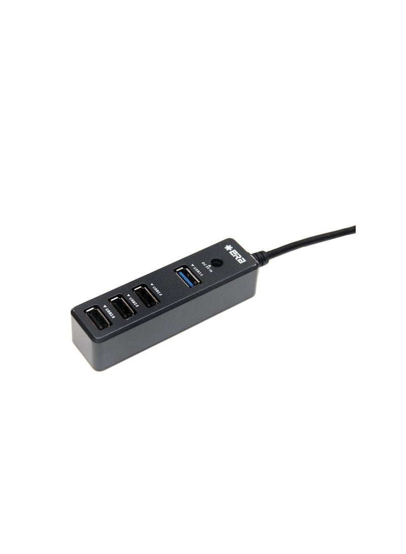 High-Speed Type-A USB 2.0 Combo HUB with 4 Dedicated Slots (1 Upstream and 4 Downstream USB Ports) with Support up to 2TB HDD - Image 3