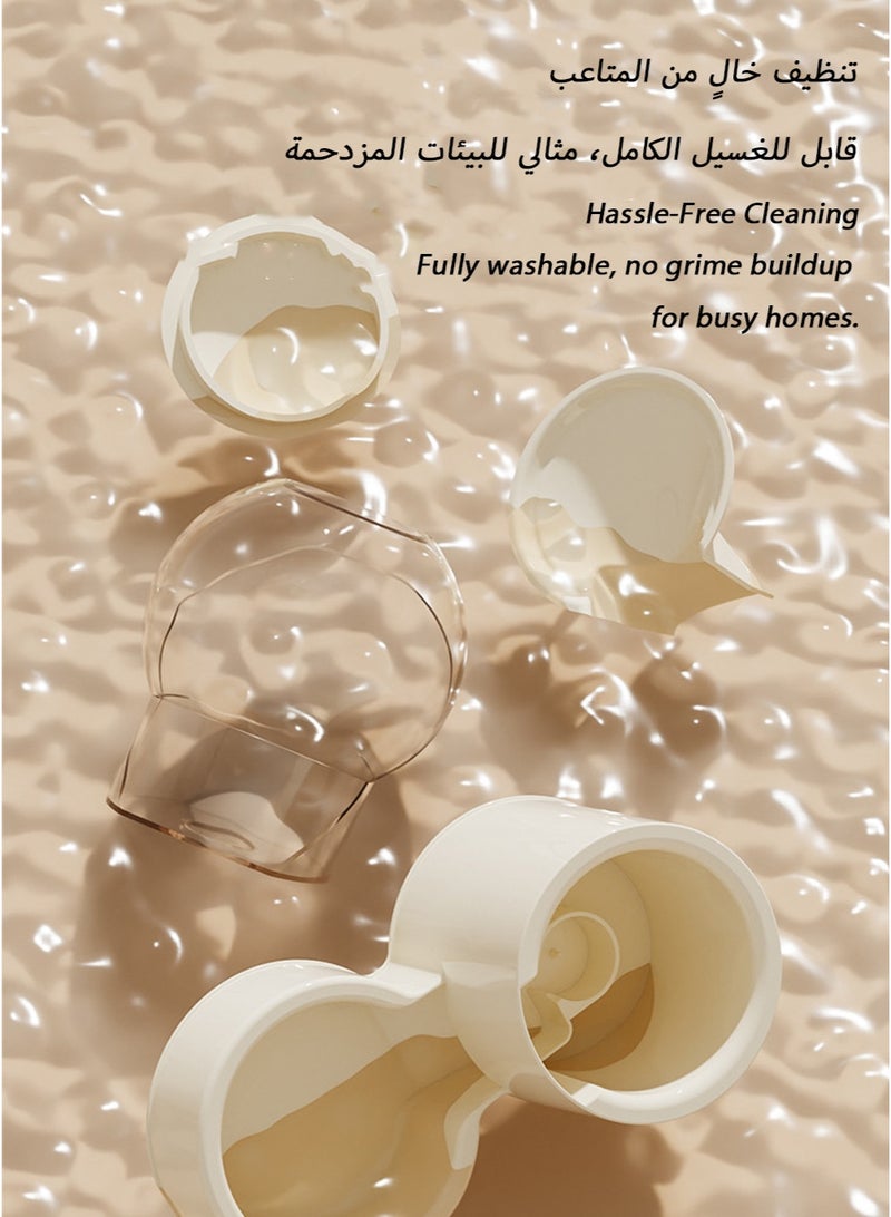 1L Large-Capacity Cat Feeder and Waterer Combo with Auto-Dispensing, Wide Food Outlet, Top-Loading Design, and Easy-Clean Features for Saudi Homes - Image 5