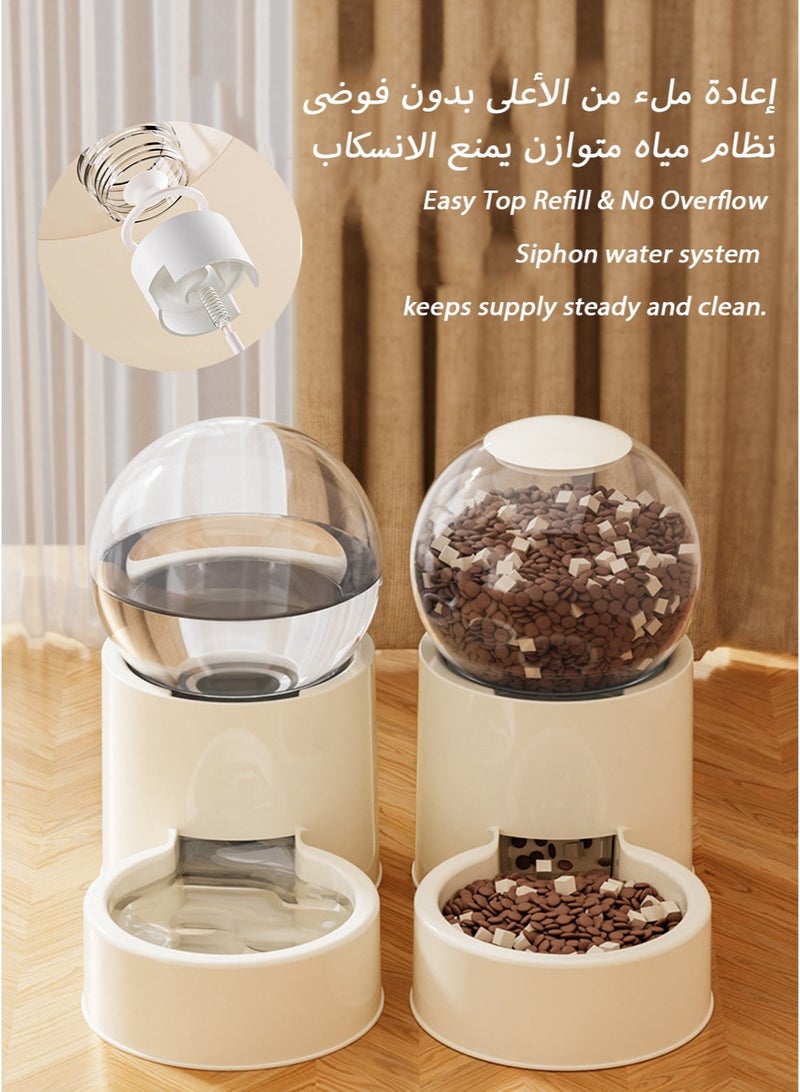 1L Large-Capacity Cat Feeder and Waterer Combo with Auto-Dispensing, Wide Food Outlet, Top-Loading Design, and Easy-Clean Features for Saudi Homes - Image 4