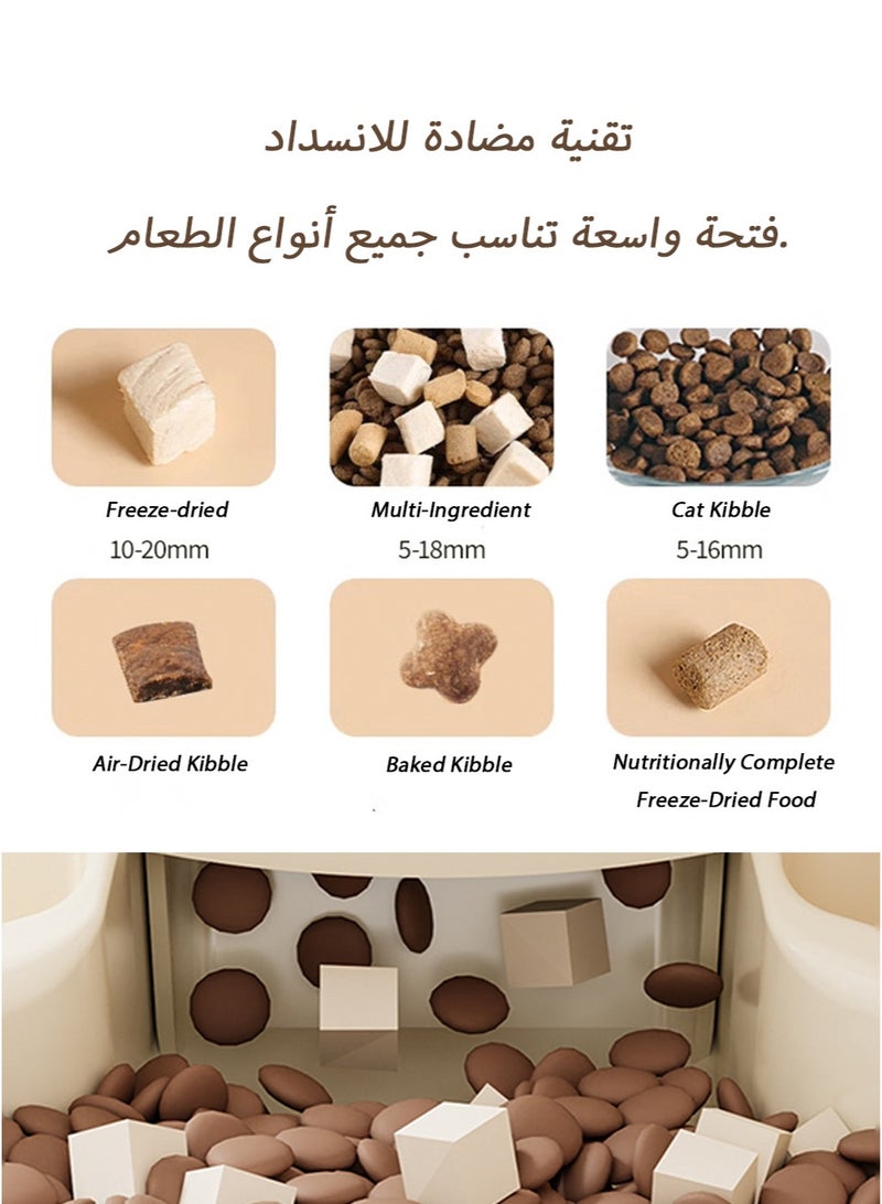 1L Large-Capacity Cat Feeder and Waterer Combo with Auto-Dispensing, Wide Food Outlet, Top-Loading Design, and Easy-Clean Features for Saudi Homes - Image 3