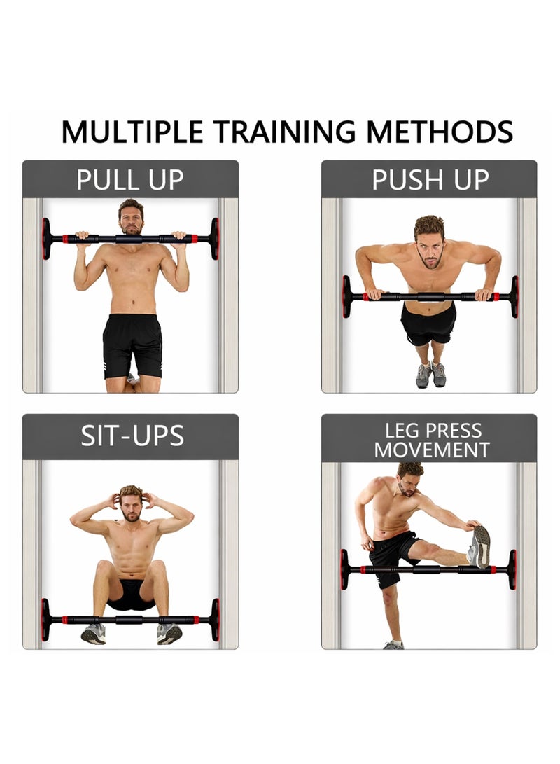 Toshionics Adjustable Doorway Pull-Up Bar for Home Strength Training, Heavy-Duty Steel, No-Drill Installation - Image 2