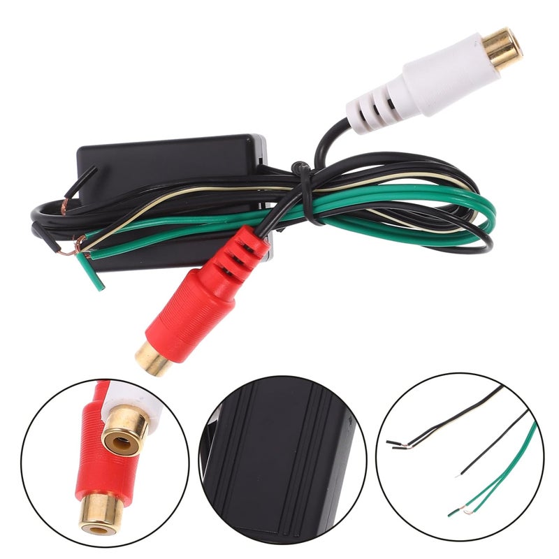 محول ABS من RCA إلى سلك السماعة، محور مكبر صوت الصوت المنخفض، محول خط الإخراج - Image 4