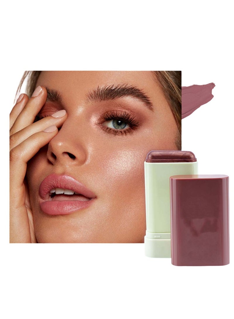 Huitich Moisturizing Brown Blush Stick Natural Creamy Cheek Tint  - Image 1