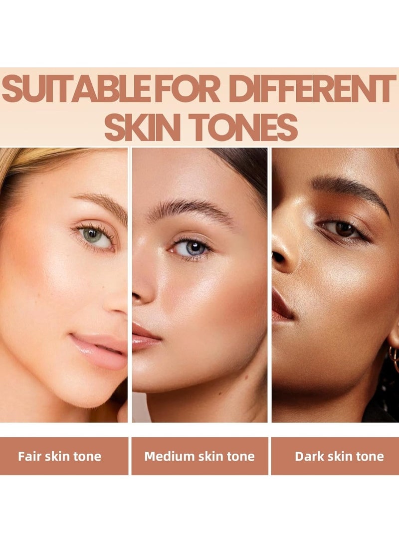 Huitich Moisturizing Brown Blush Stick Natural Creamy Cheek Tint  - Image 2