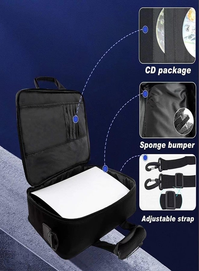 Lelukee Carrying Case Compatible with PlayStation5 Console Travel Bag for PlayStation5, Shockproof Game System Protective Travel Case for PS5 Console and Accessories - Image 3