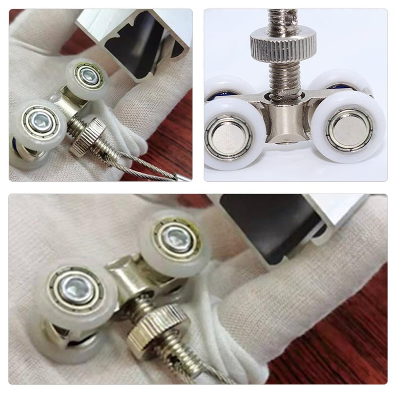 Adjustable Metal Picture Rail Hanging Kit Roller Hook For Wall Photo Frames And Art Displays - Image 4