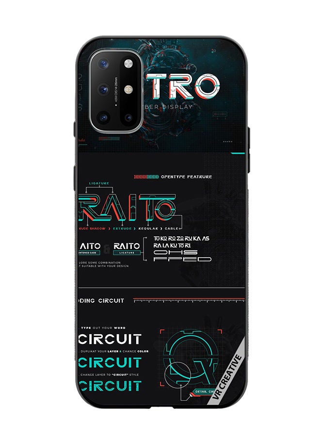 VR CREATIVE Protective Case Cover For OnePlus 8T Raito Circuit Design Multicolour - Image 1