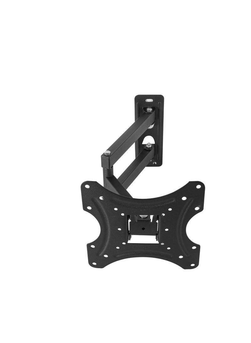 بيتيك حامل تلفاز أحادي ذراع لشاشات التلفاز المنحنية والمسطحة من 14 إلى 32 بوصة بقدرة تحمل تصل إلى 35 كجم / 77 رطل ومعايير VESA ما يصل إلى 200x200، تصميم حركة كاملة مع ذراع طويل منزلق لأقصى زاوية مشاهدة، أسود | TF-200S - Image 4