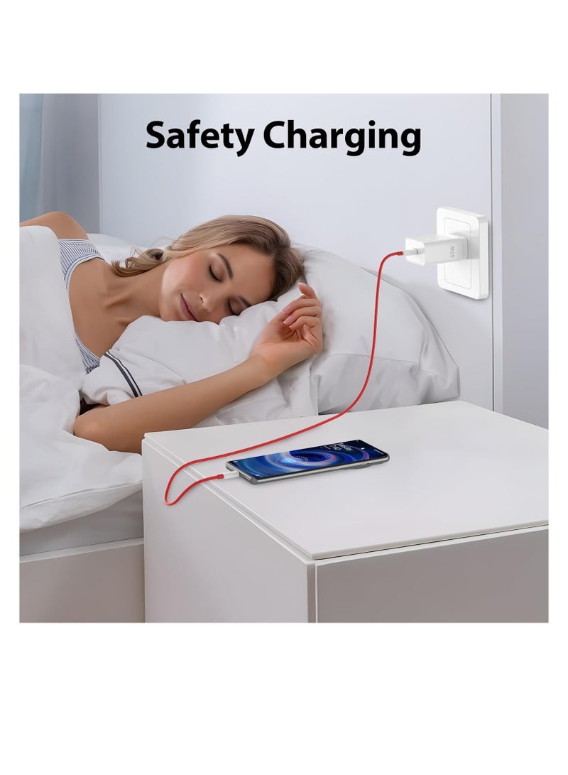 100W Supervooc Charger for Oneplus/Oppo/Realme, USB C Fast Charging Cable 3.3FT/6A, Vooc Plug and Power Adapter USB Wall Charger UK for OPPO Find X8 X7 X6 X5 Pro X5 X4  X3 Neo X2 Reno 13 12 F 12 Pro - Image 2