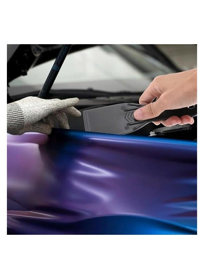 PROMASS Putty Knife 6 Pcs Multipurpose Plastic putty scraper tool Flexible Scraper Tool and Detail Scraper Tool Spatula Paint Scrapers for Spackling, Patching, Decals, Wallpaper, Remover Sticker - Image 5