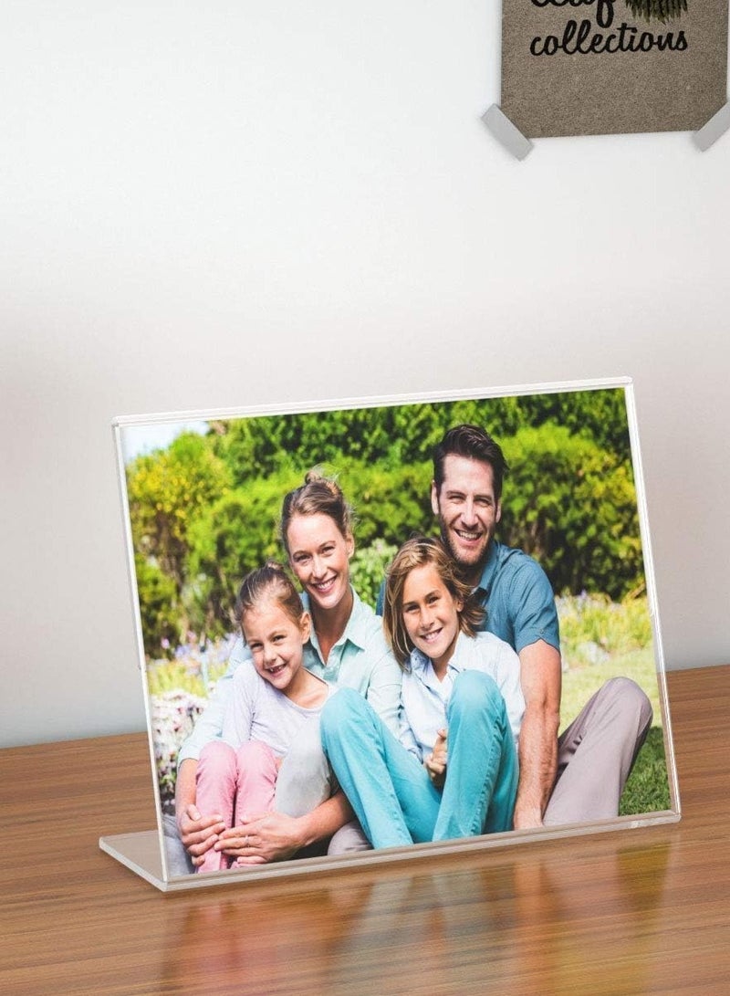 TPGP حامل لافتات - أفقي A4 - حامل أكريليك شفاف 11" × 8 1/2" × 1 قطعة معبأة في صندوق - Image 2