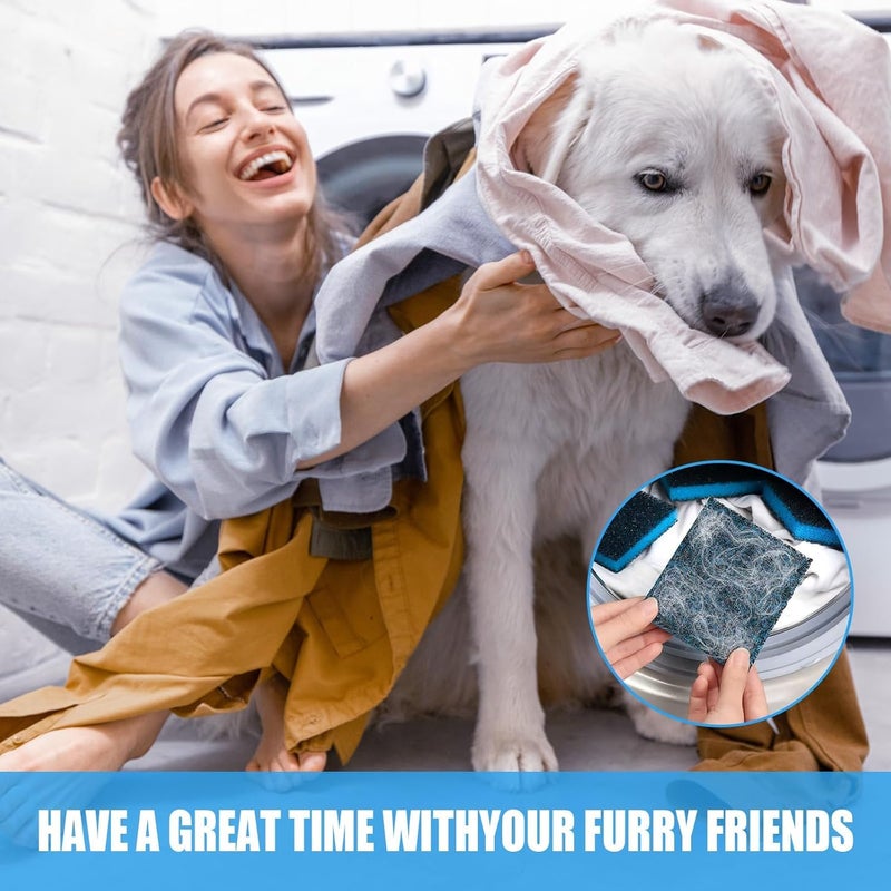 Excefore Reusable Household Filter Washer Trap Net Pouch, Lint Catcher for Laundry, Pet Hair Remover for Laundry, Washing Machine Floating Lint Mesh, Washing Machine Lint Traps (10PCS) - Image 3