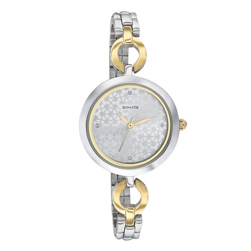 Sonata Wedding Analog Silver Dial Women's Watch-NN8147BM02, Strap