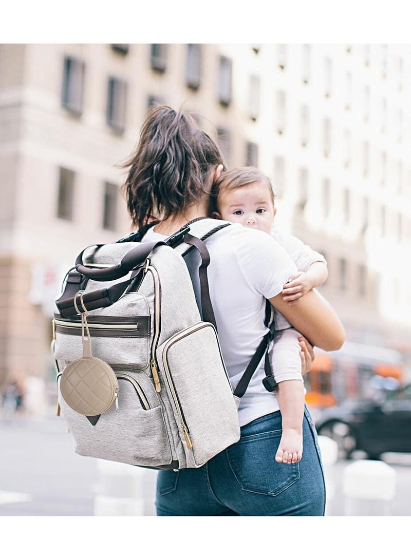 SYOSI 2Pcs Pacifier Holder Case Set Newborn Baby Pacifiers Silicone Pouch Soft Silicone Portable Pacifier Clip and Accessory Pouch for Newborn Baby BPA Free - Image 3