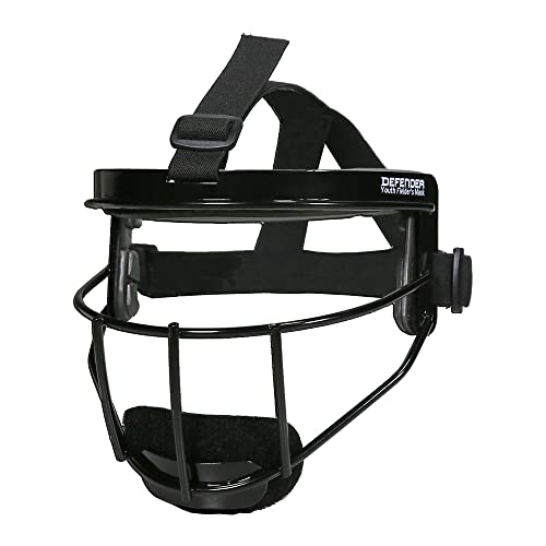 Defender Sports | Wired Fielder's Mask | Youth | Black - Image 2