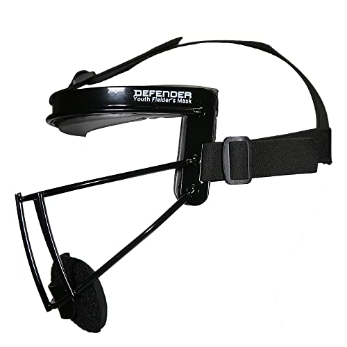 Defender Sports | Wired Fielder's Mask | Youth | Black - Image 3