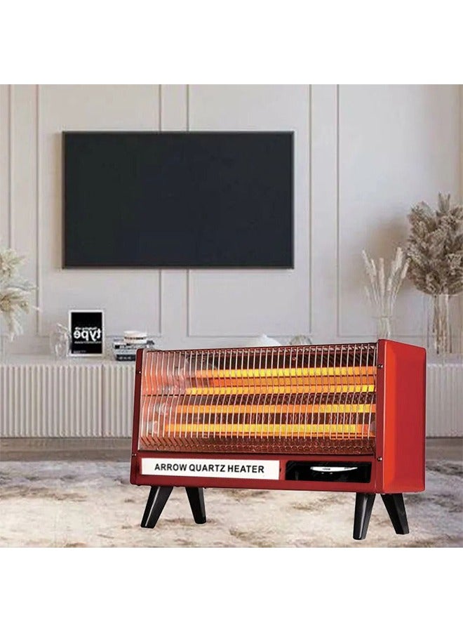 Arrow Electric Heater - 2400 Watt - Small 4 Burners - Red - RO-CP2400H - Image 2