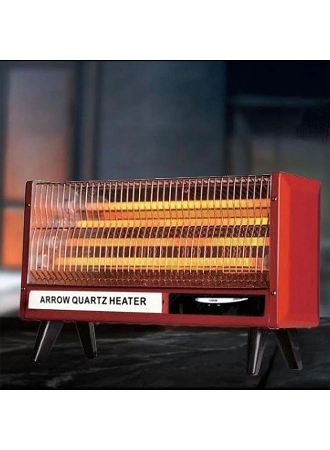 Arrow Electric Heater - 2400 Watt - Small 4 Burners - Red - RO-CP2400H - Image 3