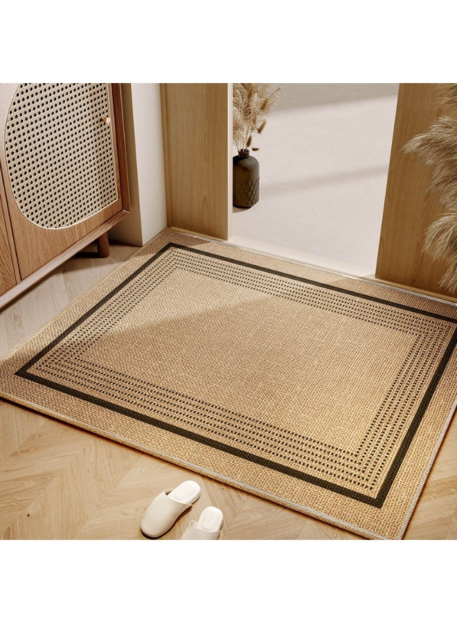 NeeMee Minimalist Linen Mat - Quick-Dry Absorbent Non-Slip Welcome Mat for Front Door - Beautiful Home Entryway Mat (50cm x 80cm) - Image 1