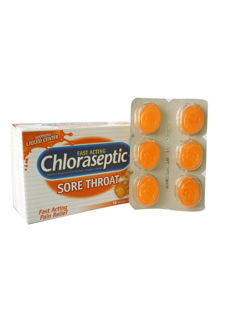 Chloraseptic Sore Throat Lozenges Liquid Center, Citrus-18'S[3X6'S Blisters]  - Image 3