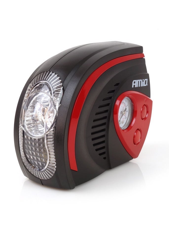 أميو **ضاغط هواء محمول للسيارة 12 فولت لنفخ الإطارات مع مصباح LED – ACOMP-08 - Image 2