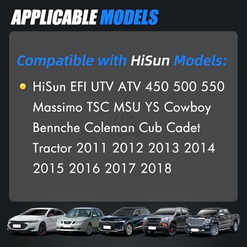 Sorghum Fuel Injector Compatible with 2011 2012 2013 2014 2015 2016 2017 2018 HiSun EFI UTV ATV 450 500 550 Massimo TSC MSU YS Cowboy Bennche Coleman Cub Cadet Tractor Replace28160355 16400004C0000 - Image 3