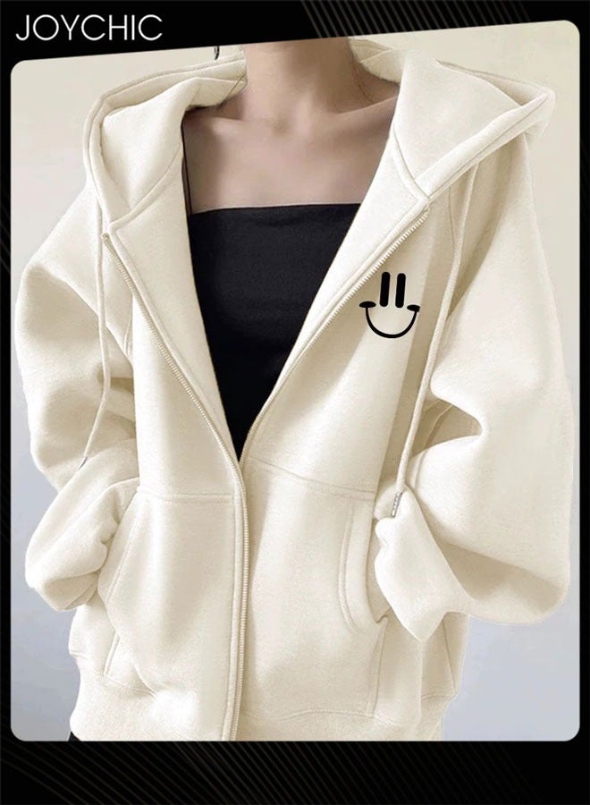 Joychic Autumn Sweatshirt Coat for Women