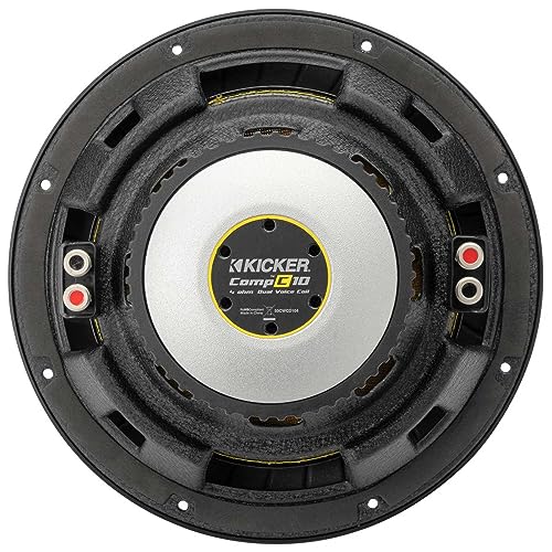 Kicker 50CWCD104 CompC 10" Subwoofer, Dual 4-Ohm - Image 4