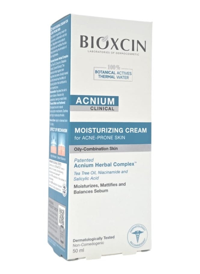 BIOXCIN - Moisturizing Cream For Acne-Prone Skin 50ml - Image 1