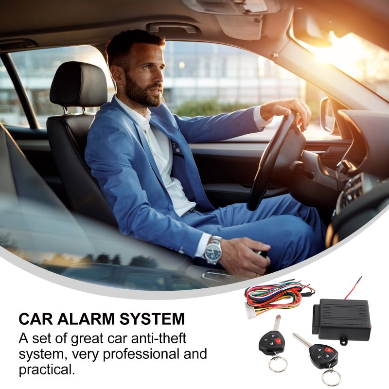 🚗 نظام إنذار سيارة ضد السرقة مع دخول بدون مفتاح وجهاز تحكم عن بعد وقفل مركزي أمني - Image 5